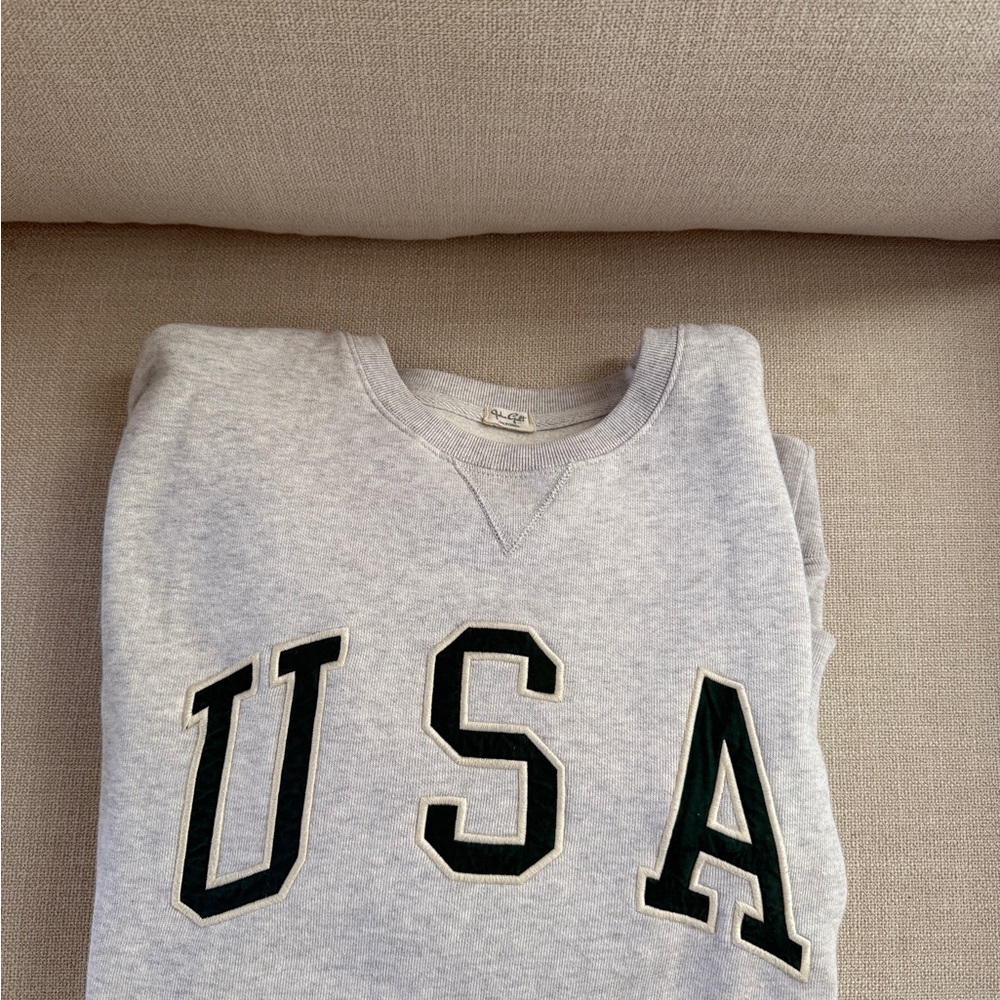 Brandy Melville Gray USA Sweatshirt